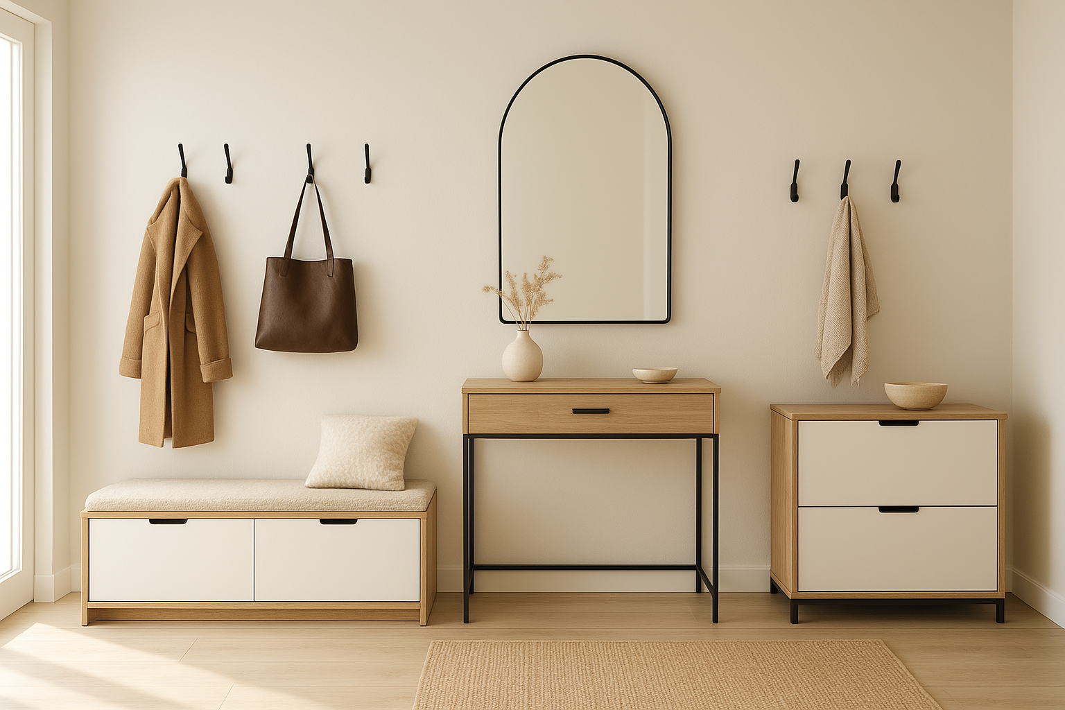 Image de couverture pour l’article "10 idées de meuble d'entrée pour organiser et sublimer votre hall"